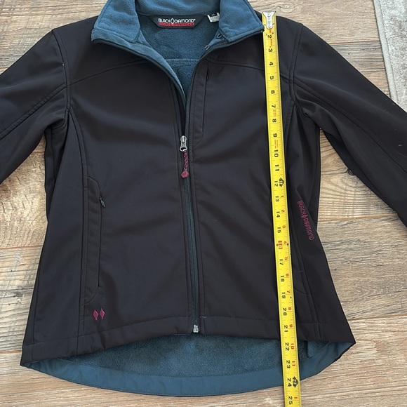 Black Diamond Womens Size Small Black Soft Shell Fleece Lined Jacket - Picture 5 of 10